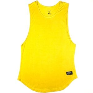 YoungLA Yellow Gym Training Weightlifting Long Tank Top Shirt Men’s Size XL